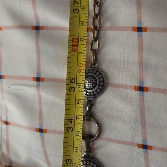 Fossil Women's Bronze and Silver Chain Belt - Picture 5 of 6